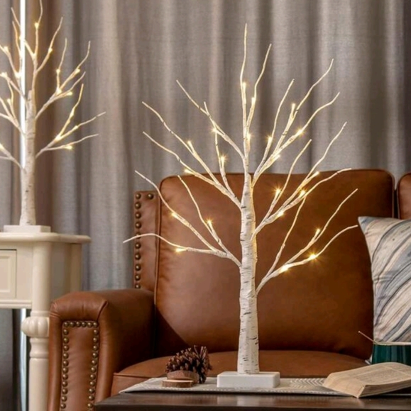 Light Up White Birch Tree - Picture 1 of 12